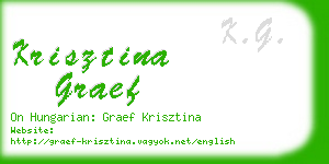 krisztina graef business card